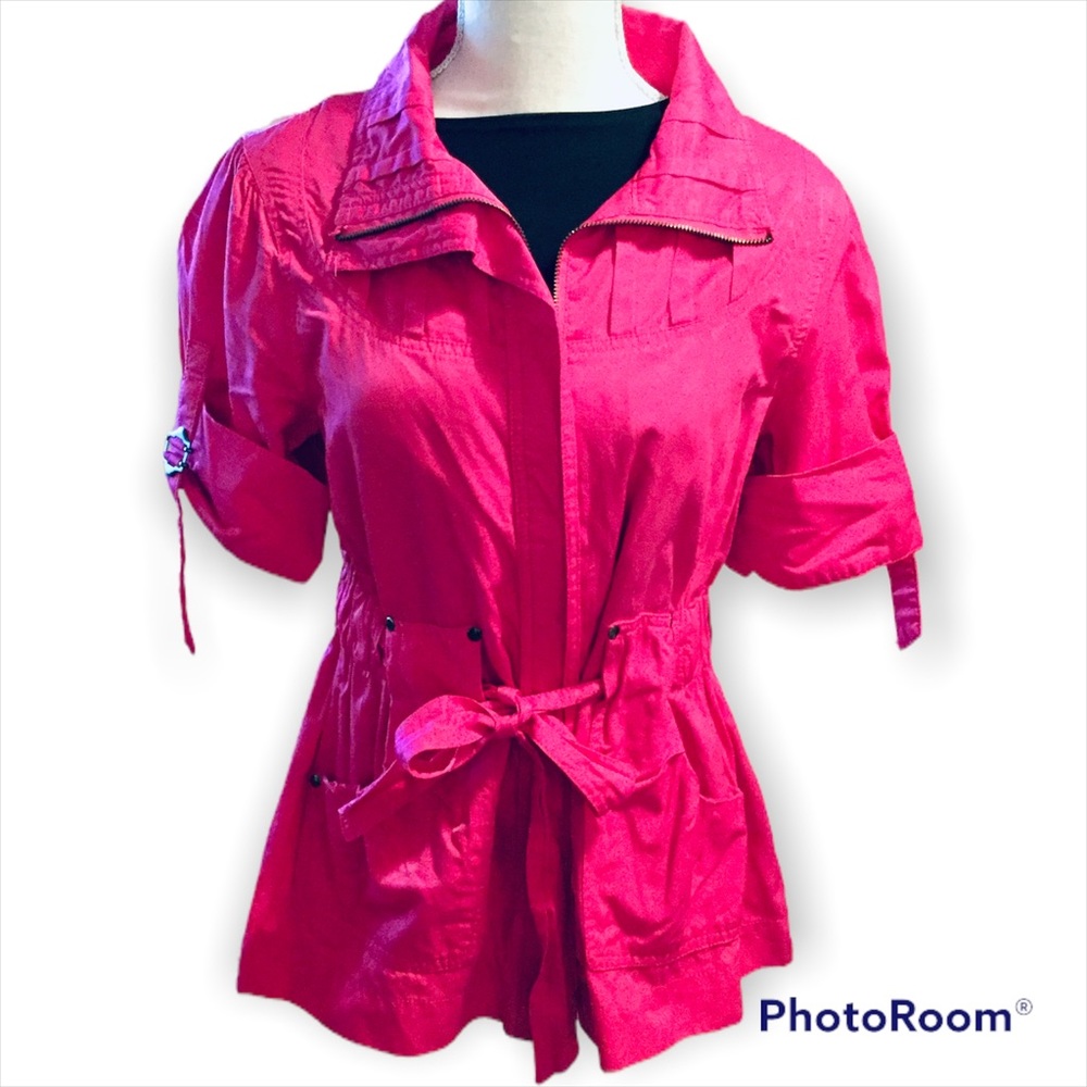 Talie Hot Pink Short Sleeve Jacket